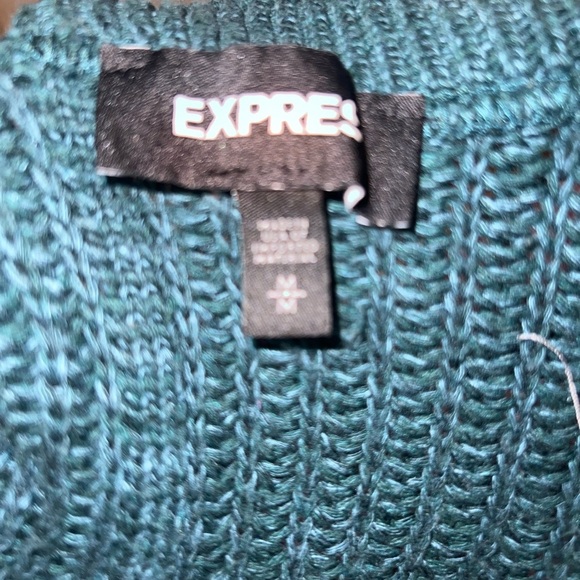 Cozy Teal Knit Sweater - Picture 3 of 5